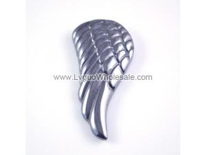 Hematite Wing 22x47mm Pendant